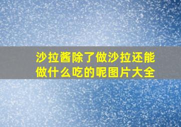 沙拉酱除了做沙拉还能做什么吃的呢图片大全