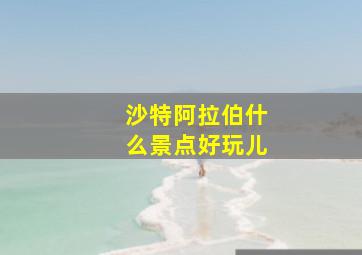 沙特阿拉伯什么景点好玩儿