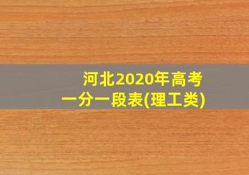 河北2020年高考一分一段表(理工类)