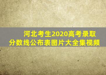 河北考生2020高考录取分数线公布表图片大全集视频