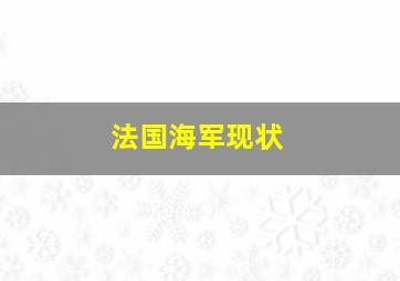 法国海军现状