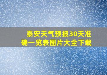 泰安天气预报30天准确一览表图片大全下载