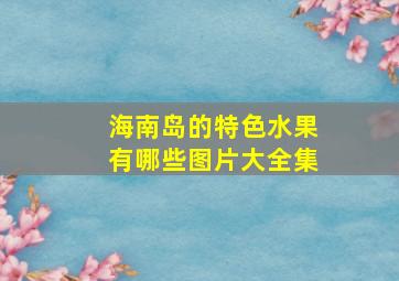 海南岛的特色水果有哪些图片大全集