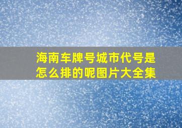 海南车牌号城市代号是怎么排的呢图片大全集