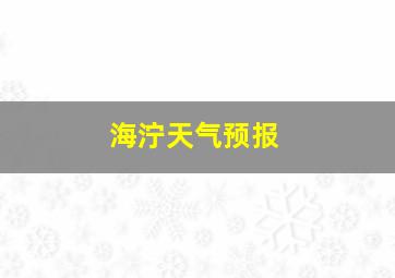 海泞天气预报