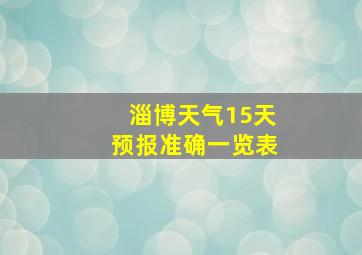 淄博天气15天预报准确一览表