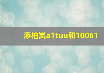 添柏岚a1tuu和10061