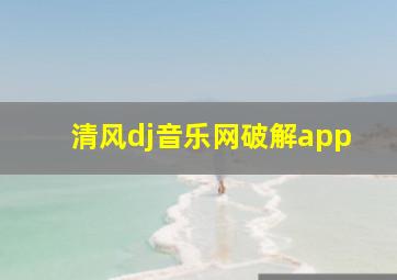 清风dj音乐网破解app