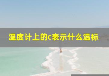 温度计上的c表示什么温标