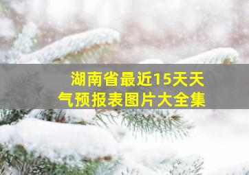 湖南省最近15天天气预报表图片大全集