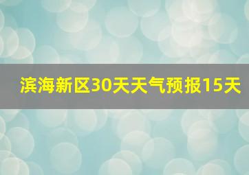 滨海新区30天天气预报15天