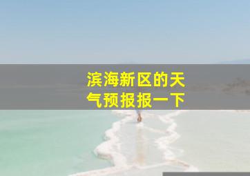 滨海新区的天气预报报一下