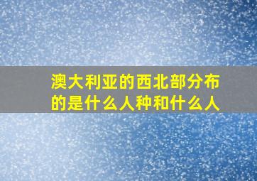 澳大利亚的西北部分布的是什么人种和什么人