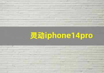 灵动iphone14pro