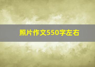 照片作文550字左右