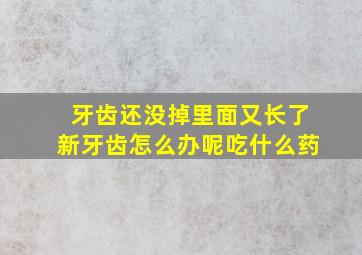 牙齿还没掉里面又长了新牙齿怎么办呢吃什么药