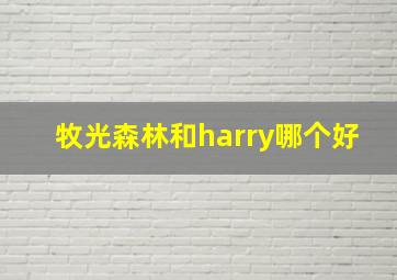 牧光森林和harry哪个好