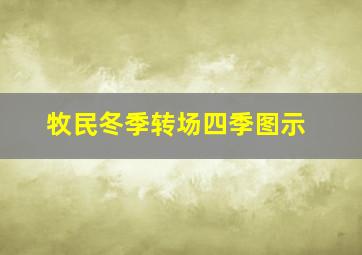 牧民冬季转场四季图示