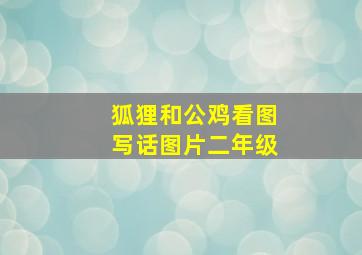 狐狸和公鸡看图写话图片二年级