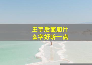 王宇后面加什么字好听一点