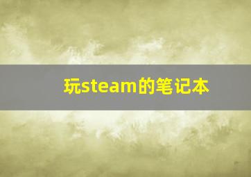 玩steam的笔记本