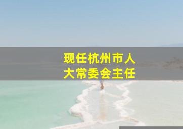 现任杭州市人大常委会主任