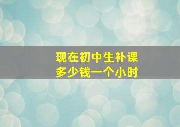 现在初中生补课多少钱一个小时