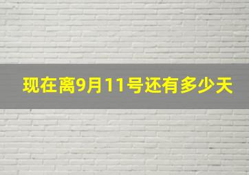 现在离9月11号还有多少天