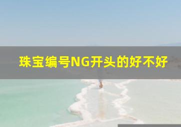 珠宝编号NG开头的好不好