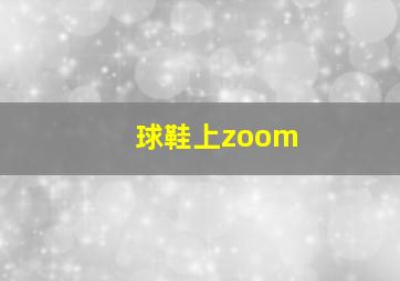 球鞋上zoom