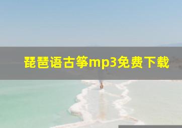 琵琶语古筝mp3免费下载