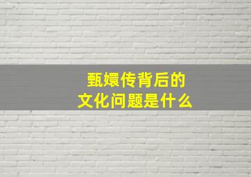 甄嬛传背后的文化问题是什么