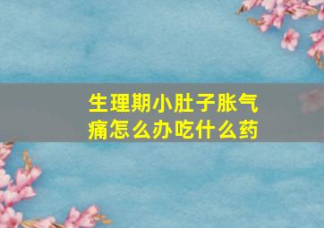 生理期小肚子胀气痛怎么办吃什么药