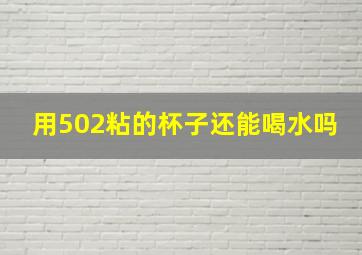 用502粘的杯子还能喝水吗