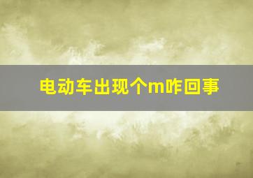 电动车出现个m咋回事