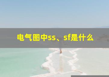 电气图中ss、sf是什么