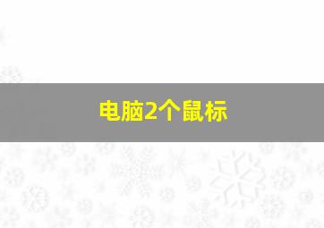 电脑2个鼠标