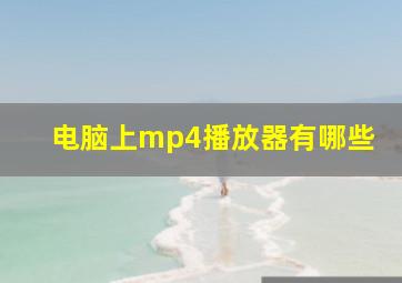 电脑上mp4播放器有哪些