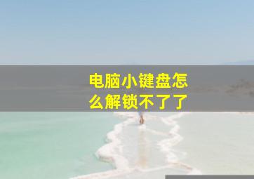 电脑小键盘怎么解锁不了了