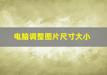 电脑调整图片尺寸大小