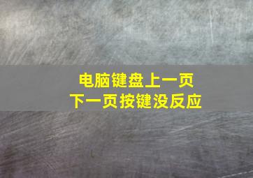 电脑键盘上一页下一页按键没反应