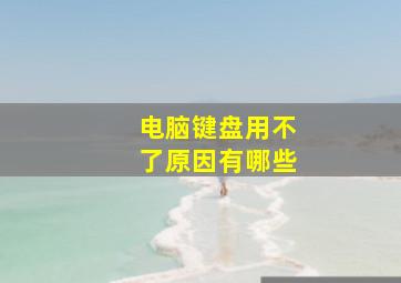 电脑键盘用不了原因有哪些