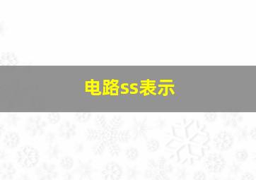 电路ss表示