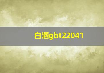 白酒gbt22041