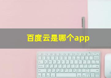 百度云是哪个app