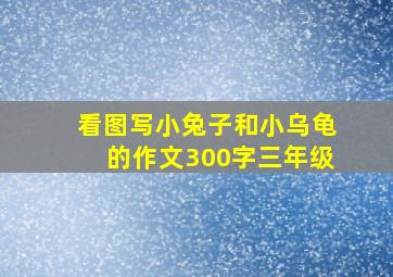 看图写小兔子和小乌龟的作文300字三年级