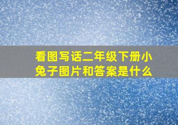 看图写话二年级下册小兔子图片和答案是什么