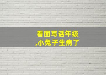 看图写话年级,小兔子生病了