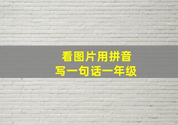 看图片用拼音写一句话一年级