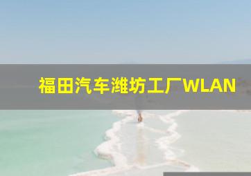 福田汽车潍坊工厂WLAN